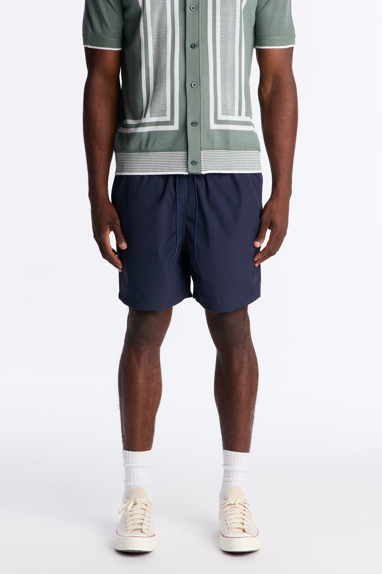 Everyday Classic Short Navy Men's Regular Fit Cotton Shorts ADM-U6M37M